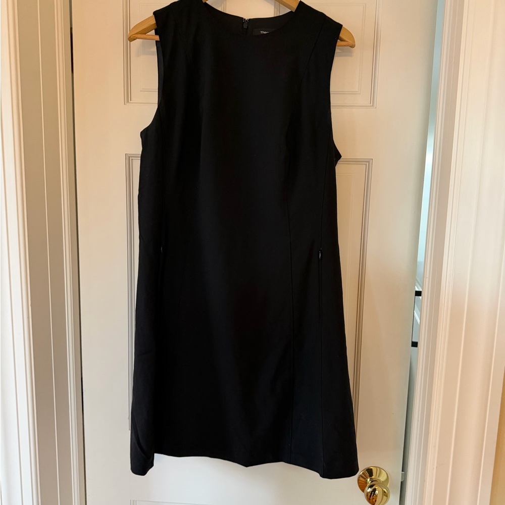 Theory Black Sleeveless Mini Dress